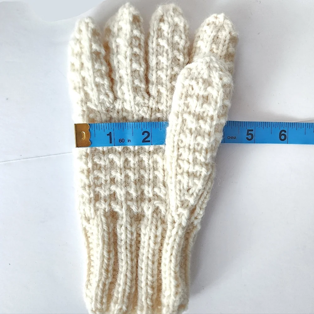 Irish Hand Knit gloves OS
